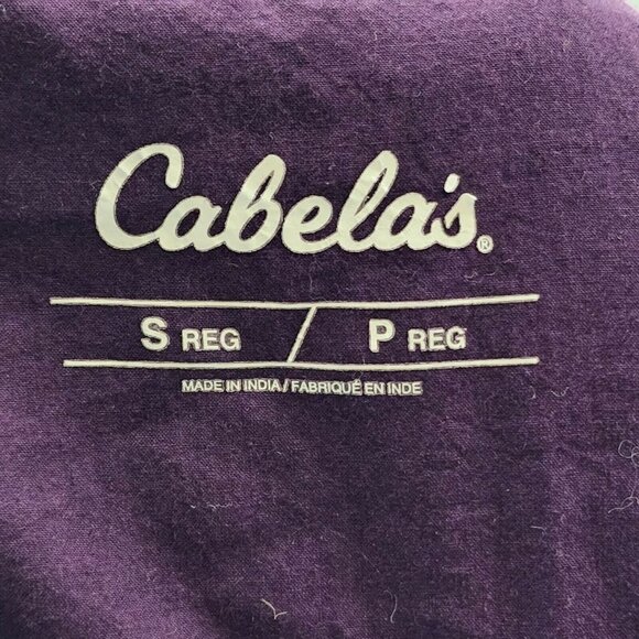 Cabela's Women's Purple Space Dye 4 Button Hooded Pullover Sweatshirt Size Small - Picture 6 of 10
